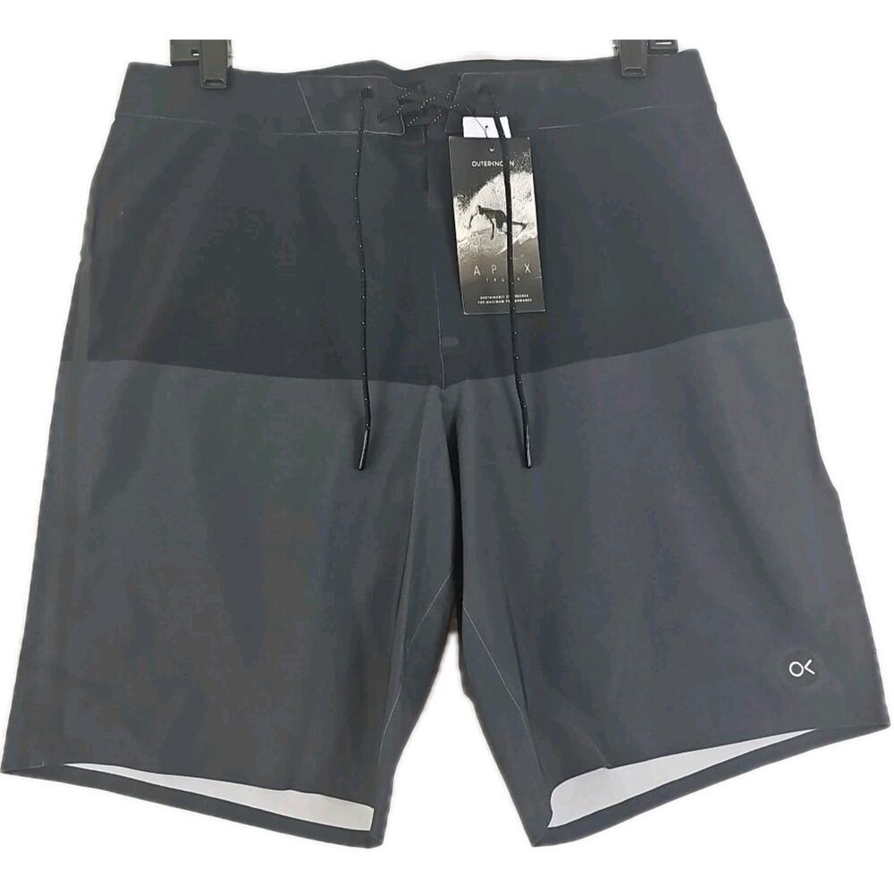 OUTERKNOWN Apex ~Men’s Size 30~ Black Color Block Boardshorts NWT.